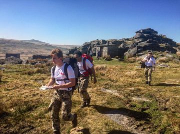 CCF Public Services Students hiking on Dartmoor