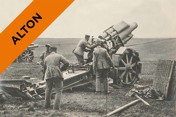 historical image with people with a canon