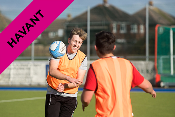 students playing rugby