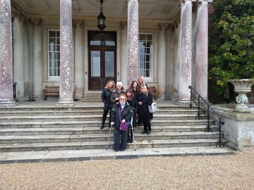 Adult learner trip group photograph