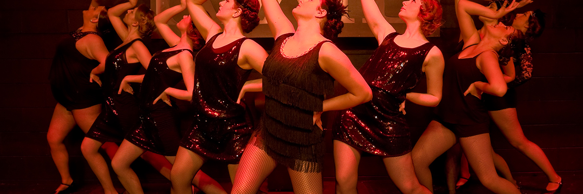 students mid-dance