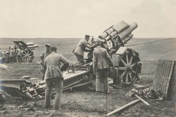 historical image with people with a canon