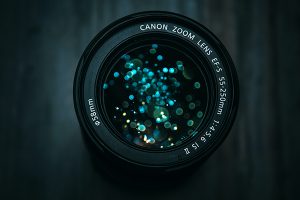 close up of a camera lense