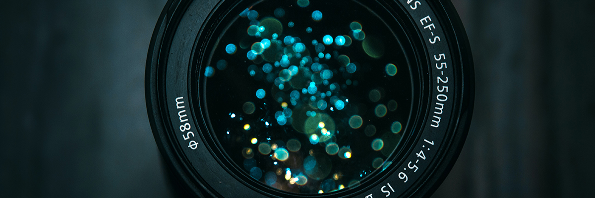 Close up of a Canon camera lense in HSDC's A Level Photography course