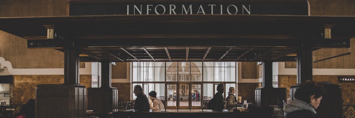an information booth