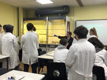 Bourne Community College visit our Havant campus to sample a Chemistry session