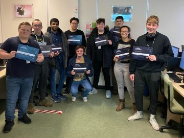 Some of 36 BTEC Extended Diploma IT students on the Cyber Discovery path jan 2020