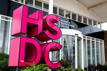 the front of hsdc havant reception outside