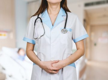 nurse in her uniform