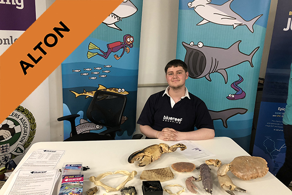 supported internship student sitting at a table