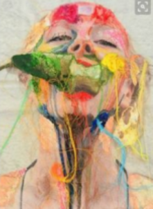 expressive artwork of a women