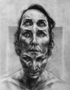 expressive artwork of a women