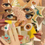 abstract image featuring body parts