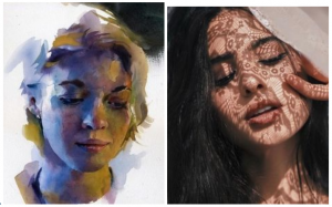 Imagery around figures and the theme of windows and openings