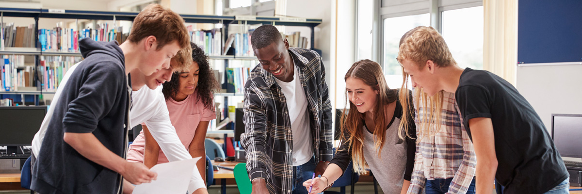 group of students working on a project