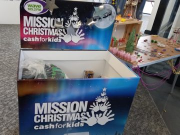 A Mission Christmas Collection box