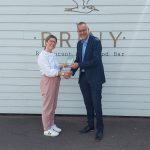 Mike Gaston with Lucy Branson, owner of The Coastal Kitchen Family