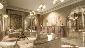 One of Grace's designs featuring a commercial hotel design