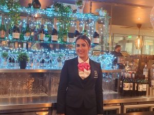 First year catering student