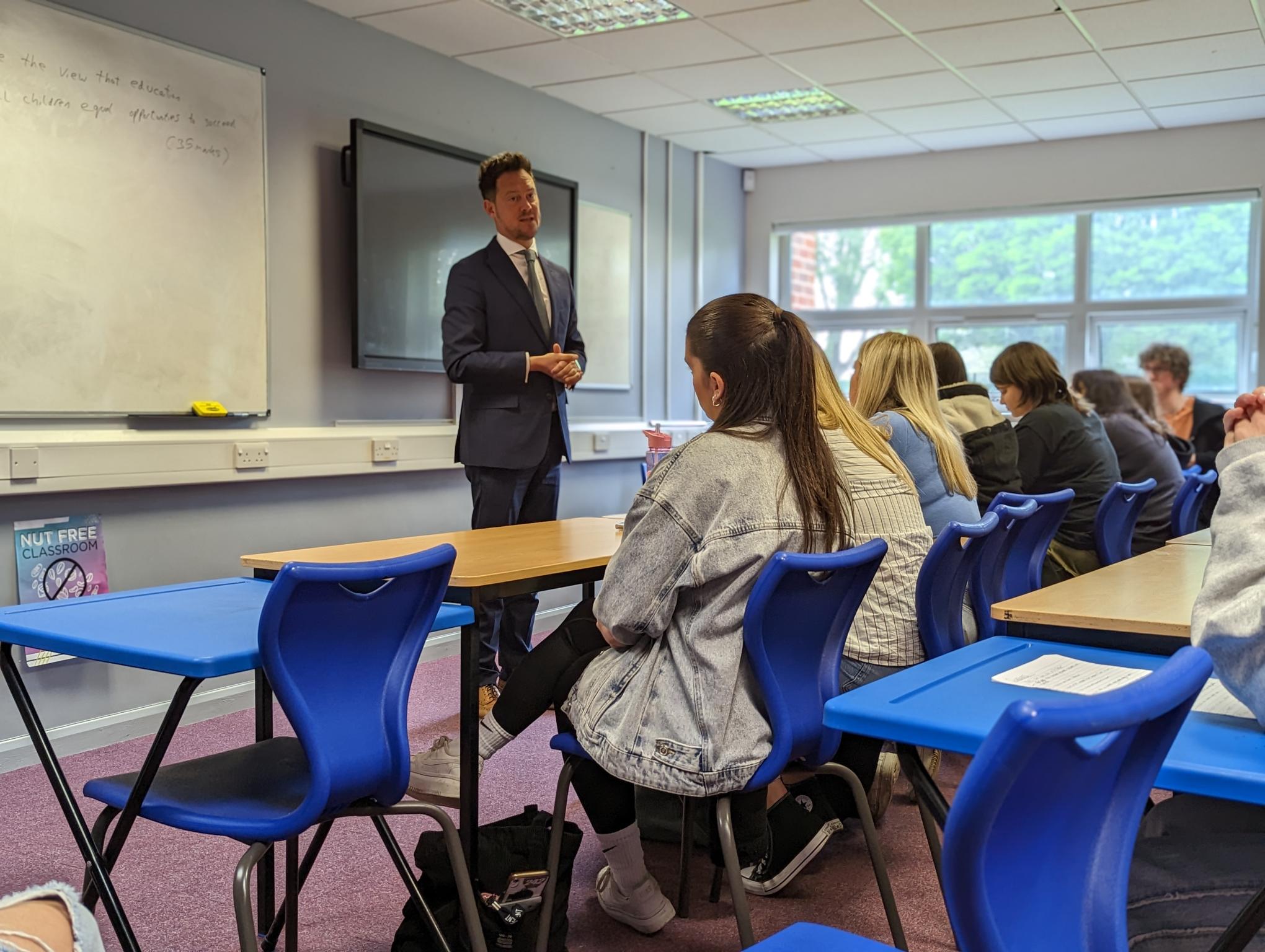 News | Students visited by Lord Kennedy of Southwark and MP Stephen ...