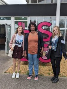 SU president Uliana Martynovich, Horeja Camara and SU Equality and Diversity Officer Katie Thistlewaite
