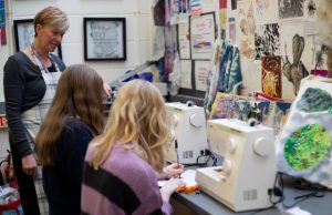 Alton College Textiles Class
