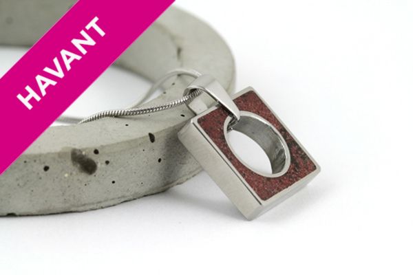 handmade necklace resting on concrete from HSDC's A Level 3D Design course, course finder preview image.