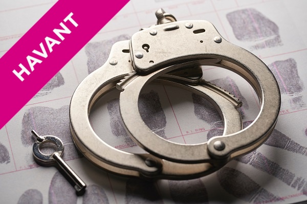 Handcuffs and fingerprints