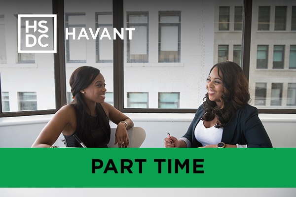 Two women having a meeting