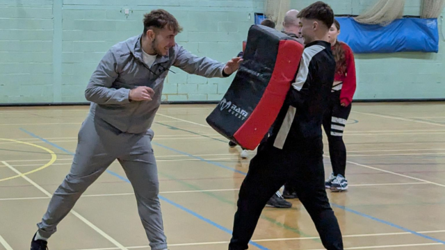 PDS Students Sparring.