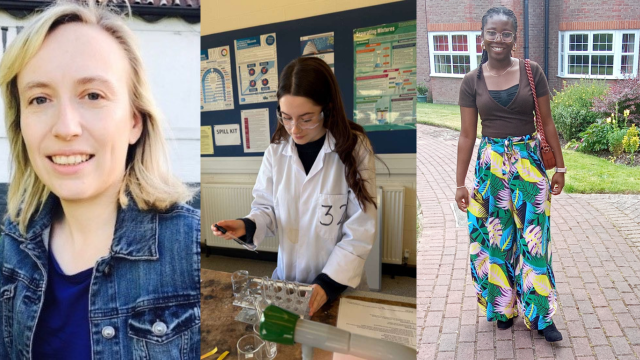 From left to right: Dr. Bianca Junge, Emily Groves, and Chizitaram Favour Ozi