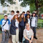 HSDC students standing in front of the Taj Mahal.