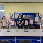 Havant Chemistry Olympiad participants with their certificates.