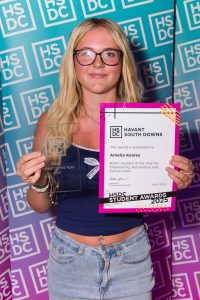 Amelia with her Student of the Year Award. 