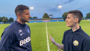 James interviewing John Mousinho. 