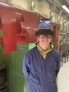 Jamie in the Sonardyne.