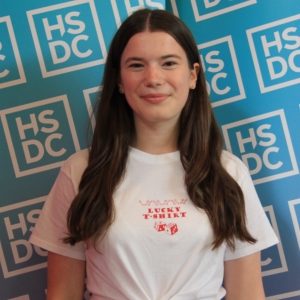 Lucy on Results Day.