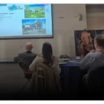 A presentation being shown at an Alton Business Networking event.