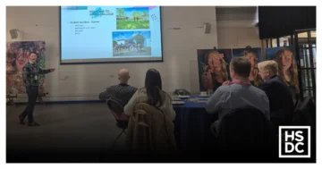 A presentation being shown at an Alton Business Networking event.