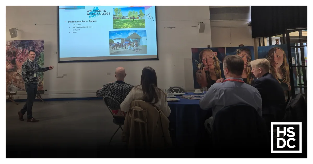 A presentation being shown at an Alton Business Networking event.