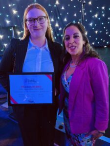 Mackenzie Bird and Suki Dhesi at the AoC Awards. 