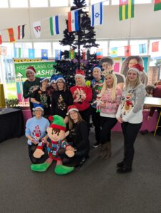 MIS team at Havant Campus for Festive Jumper Day. 