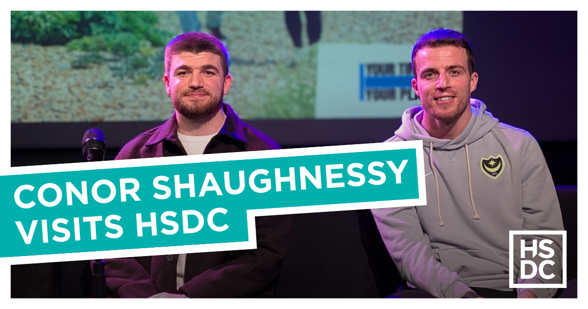 POMPEY PLAYER VISITS HSDC FOR INSPIRING CAREER-FOCUSED Q&A