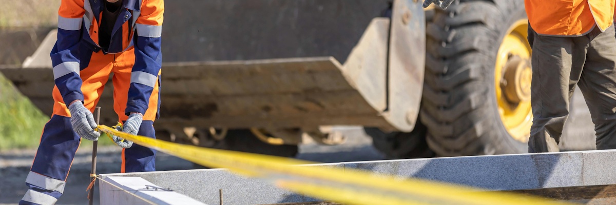 Someone working on a construction site.