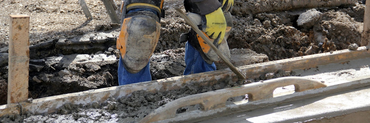 Someone working on a construction site.