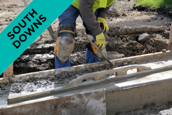 Someone working on a construction site.