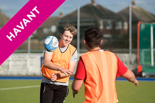 students playing rugby