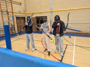 Digital T Level students Tag Archery.