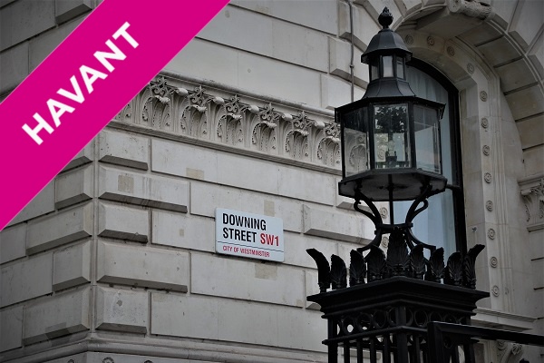 downing street corner sign