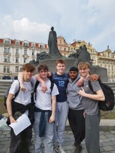 Havant students in Prague.